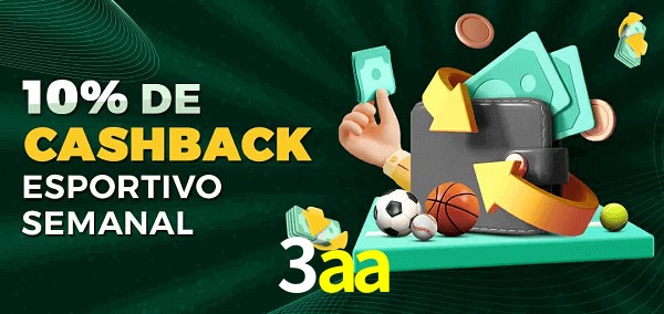 10% de bônus de cashback na 3aa